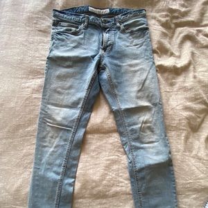 Men’s Express Light Wash Jeans 32x30 super skinny